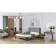 Tuale table "Monica No. 5", 850 × 470 × 750 mm, Avelano color / graphite anti -beach supermat