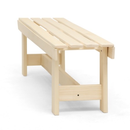 A bench (bench) wooden from linden 150 x 32 x 42 cm, without a back, for a bath and a summer residence-3