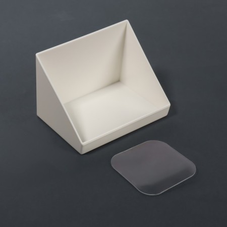 Organizer for storage "Basic", hinged, 1 section, with an adhesive base, 8.5 × 8 × 11.5 cm, white color-5