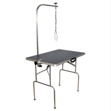 Universal SOU-12 table for grooming, rubber countertop, 900 x 600 x 750 mm, black