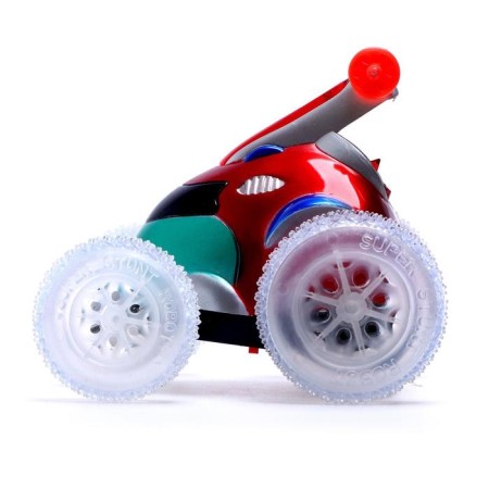 Crow in the radio -controlled “speed”, works on batteries, light effects, red color-2