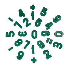 A set of numbers and signs of plastic, magnetic, 52 pcs.