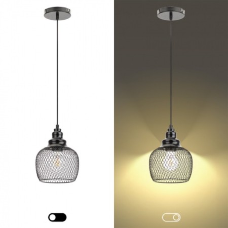Suspended PL8 BK Metal, E27, Max 60W-1