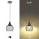 Suspended PL8 BK Metal, E27, Max 60W