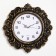 Wall clock, series: interior, "Leoti", smooth move, D-27.5 cm, 50 x 50 cm