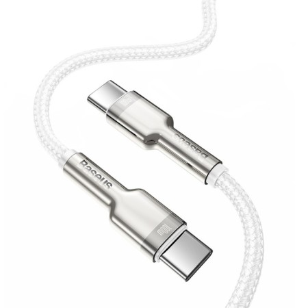 Cable Baseus, Type-C-Type-C, 5 A, 100W, 1 m, white-3