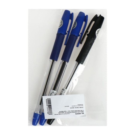 A set of ballpoints Pilot BPS-GP, rubber emphasis, 0.7 mm, oil base, 2 blue + 1 black, BPS-GP-F-1