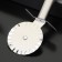 Knife for dough and pizza shade "metallic", 20 cm, silver color