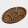 Oval Menzhitsa ADELICA "BOOK", 5 sections, 30 × 20 × 1.8 cm, array of birch