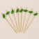Skewers for the canapes "Leaves" set 24 pcs., Green color