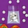 BOPP package with adhesive tape, “wishes”, 7*7+3cm