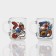 New Year's glass tea mug "Flowers and snakes", 200 ml, mix