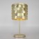 Coratzza table lamp, 4x60W E14, champagne color