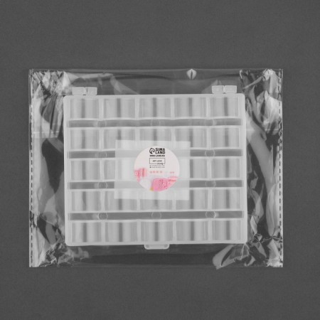 Organizer for threads, for 25 rumps, 12 × 10 × 3 cm, the color is transparent-3