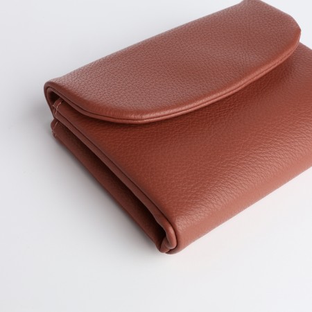 Women's wallet on magnet, pink color-3