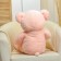 Soft toy "Bear", with heart, 80 cm, pink color