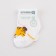 Socks children's baby I'm "tiger", white color, 8-10 cm