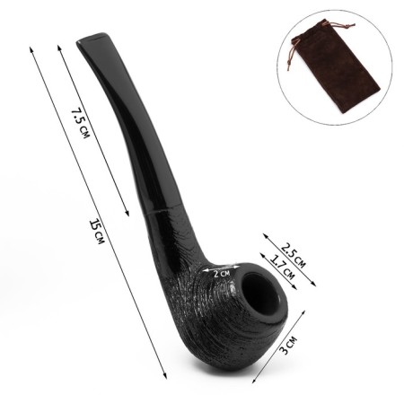 Cooling tube for tobacco "Commander premium", classic, length 15 cm, D-1.7 cm