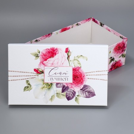 Set of boxes 5 in 1, gift packaging, “Flowers”, 22 x 14 x 8.5 - 32.5 x 20 x 12.5 cm-4