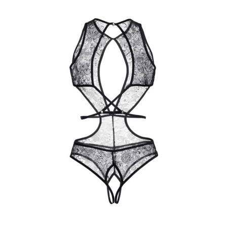 Erotic body Erolata, from a lace canvas, black color, size 46-48-8