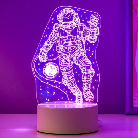 Cosmonaut lamp Led RGB from a network 9.5x10x21 cm Risalux-6