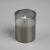 Silver LED candle, 7.5 × 10 × 7.5 cm, wax, plastic, batteries AAAX3 (not in the kit), glow warm white
