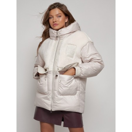 Winter jacket, size 50, beige color-8