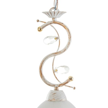 Lamp Bayerlux 59301/1 E27 40W white with a golden patina 15.5x15x32 cm-6
