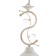 Lamp Bayerlux 59301/1 E27 40W white with a golden patina 15.5x15x32 cm