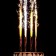 Candles Fountains for Cake "Color Sparks", 10 cm, 30 seconds, color flame, 4 pcs