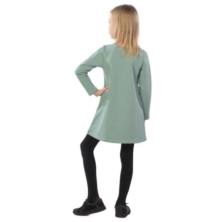 Baby dress, height 122 cm, color light green, green-4