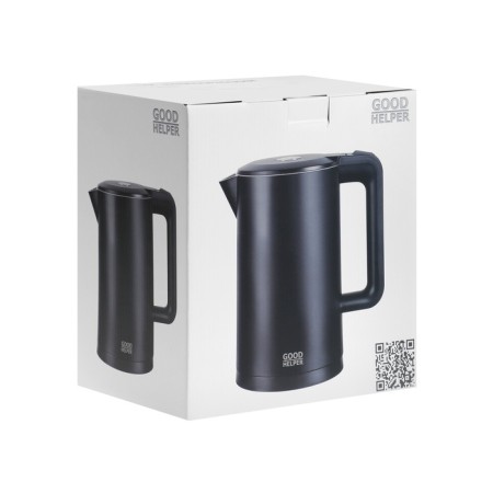Electric kettle Goodhelper KPS-189C, plastic, Metal flask, 1.7 l, 1800 watts, black-10
