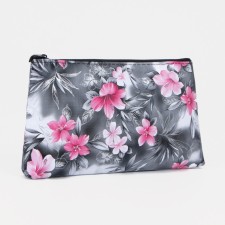 Cosmetic bag with lightning, black color