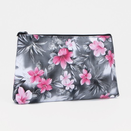 Cosmetic bag with lightning, black color