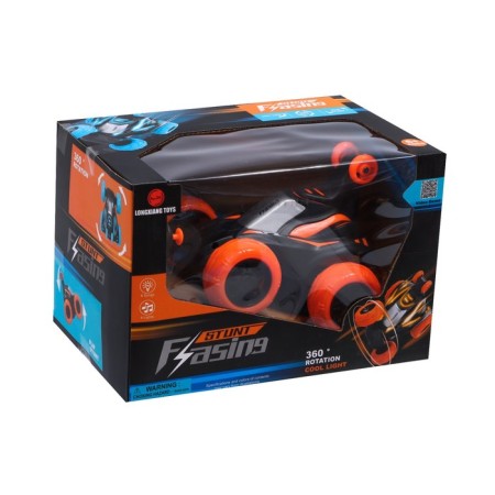 Radio-controlled car-controlled machine "Strokach", light, works on the battery, color orange color-6