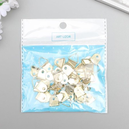 Suspension metal for photo frames/Pictures Gold 2x1.3 cm-3