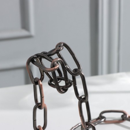 Stand for the bottle of the share "chain", 18.5 × 13 × 19 cm, brown color-2