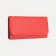 Women's wallet on the button, red color