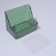 Organizer for storage "Green", hinged, 1 section, with an adhesive base, 11.8 × 7.8 × 9 cm, translucent/green color