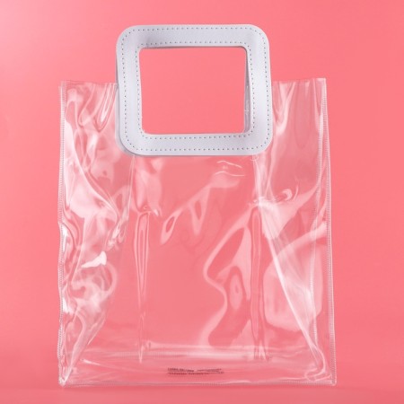 Gift package from PVC, white, 25 x 28 x 15 cm-2