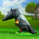 Garden figure "Crow with apples" 26x23x20cm