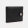 Male purse for magnet, department for bills, for maps, for coins, black color