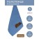 Catcelle of Kolisei kitchen towel, size 30x50 cm