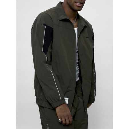 Male tracksuit, size 50, khaki color-8