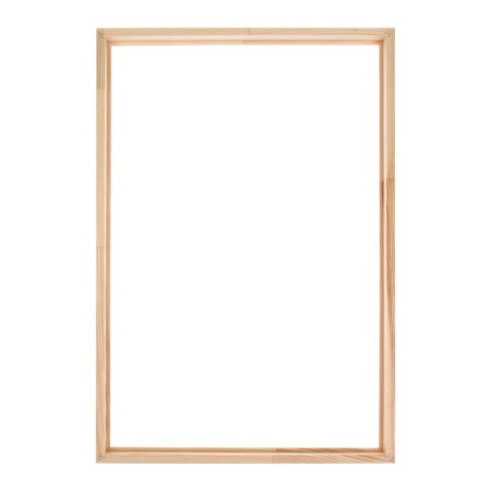 Frame for paintings (mirrors) 40 x 60 cm, profile 18 x 36 mm, liam, unpainted wood (suitable for decoration)-1