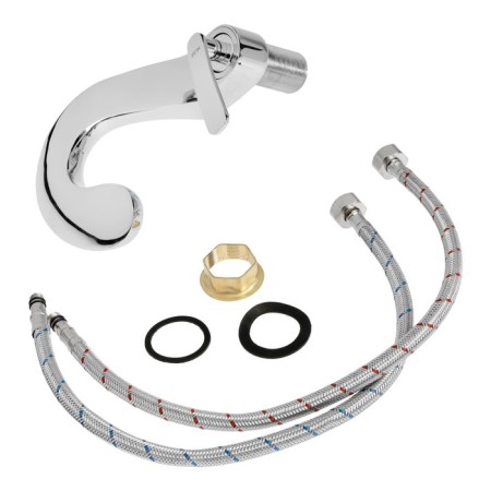 Sink mixer Zein Z3815, designer, single -leaf, cartridge 35 mm, chrome-12