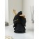 Figure "Necke", Polystone, 40 cm, black matte color
