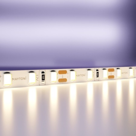 Maytoni LED strip, 12V, IP20, 2835, 9.6W/m, 3000k, 5 m, 5 mm, monochrome glow