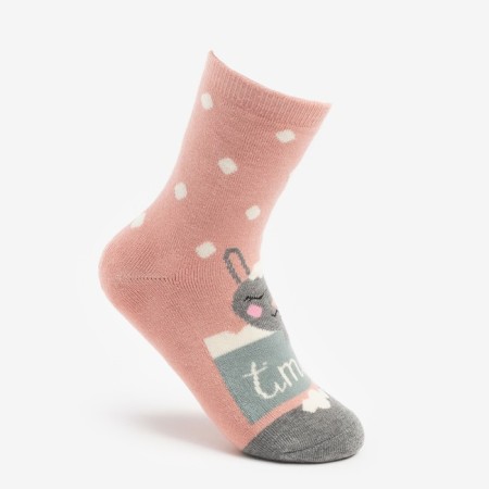 Women's socks with terry inside "Lama in the bath", size 23-25