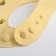 Bibslate for feeding "lemon" silicone with pockets, yellow color